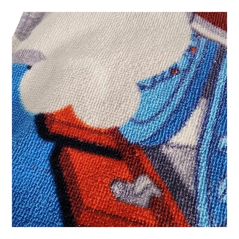 Thomas & Friends All Aboard Blue Beach Towel 2008 Graphic Kids Bath Pool Train